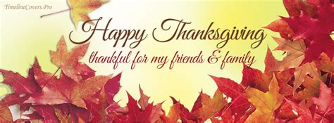 Fall Happy Thanksgiving Thankful Facebook Cover Photo