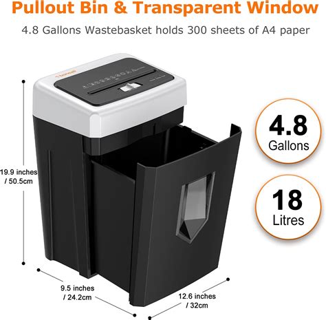 Bonsaii 14 Sheet Office Paper Shredder 30 Minute Continuous Running