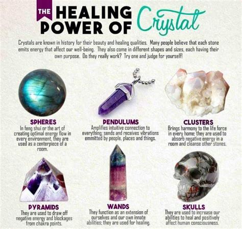 Healing powers of crystals | Crystal healing chart, Healing rocks ...