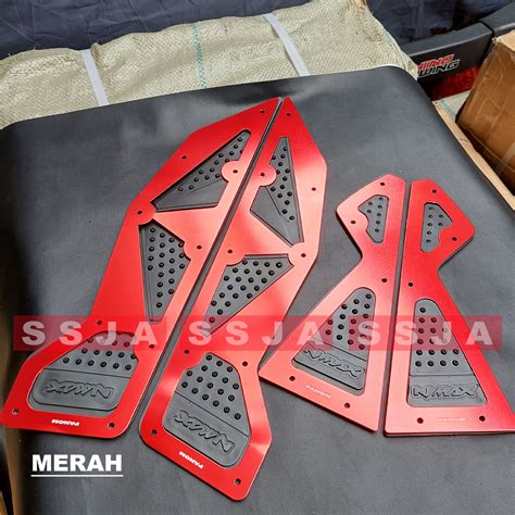 Plat Bordes Atau Carpet Pijakan Kaki NMAX Full Aluminium CNC Lazada