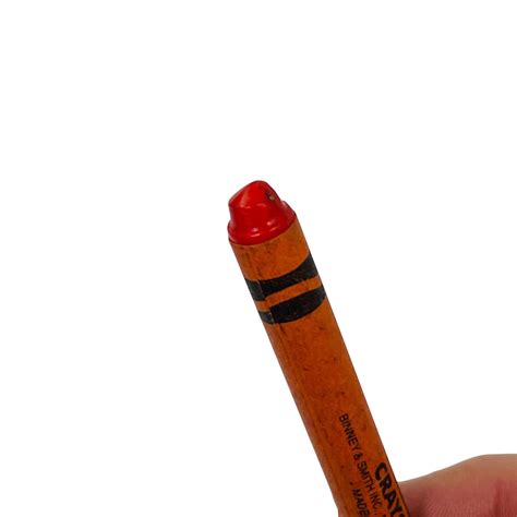 Crayola Orange Red Discontinued Crayon Vintage Binney & Smith Made in