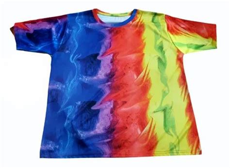 Multicolor Unisex Digital Printed Dri Fit T Shirt Round Neck At Rs 375