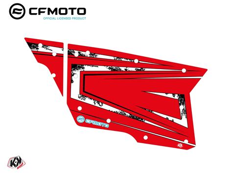 Graphic Kit Complete Doors Pcz Cf Moto Zforce Red