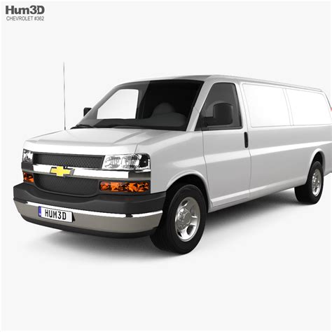 Chevrolet Express Panel Van Lwb 2014 3d Model Download Van On