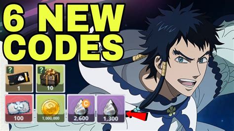 New Black Clover M Global Redeem Codes January Black Clover M