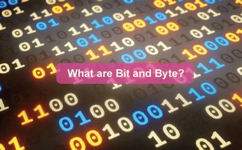 Difference Between Bit and Byte - javatpoint