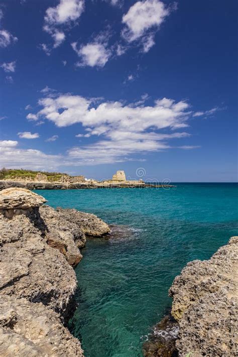 Archaeological Site And Tourist Resort Of Roca Vecchia Stock Image