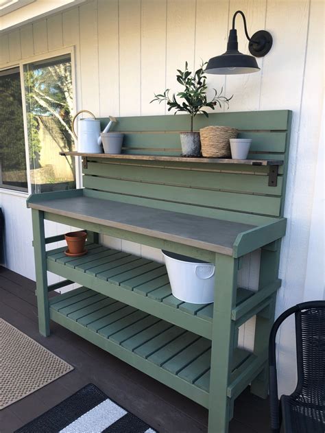 diy potting bench
