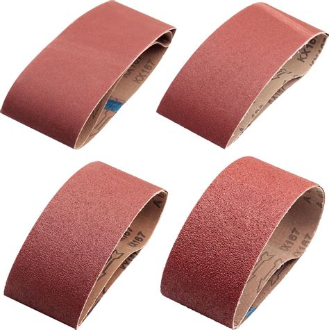 3 Inch X 24 Inch Sanding Belt 60 80 100 120 180 Grits Aluminum Oxide