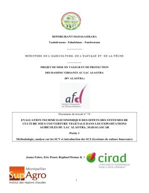 Remplissable En Ligne Agritrop Cirad Ministere De L Agriculture De L