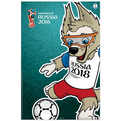 FIFA Mascot 2018 World Cup Poster