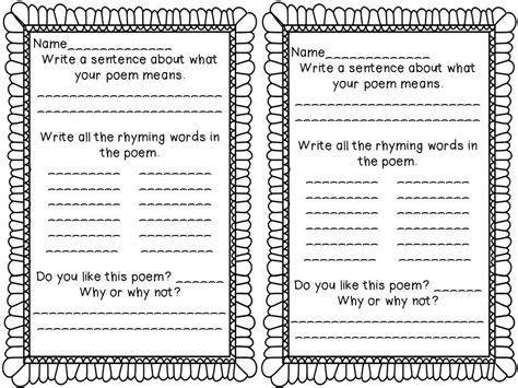 schoolroom swag  poetry activities