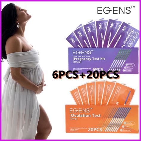 Pcs Pcs Set Egens Pcs Hcg Pregnancy Test Strip Pcs Lh Ovulation