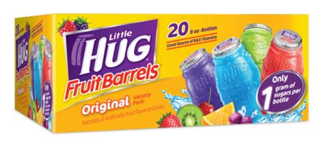 Little HUG Fruit Barrels Original Kids Drinks Variety Pack, 20 bottles / 8 fl oz - King Soopers