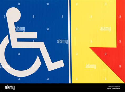 disabled access sign stock photo alamy