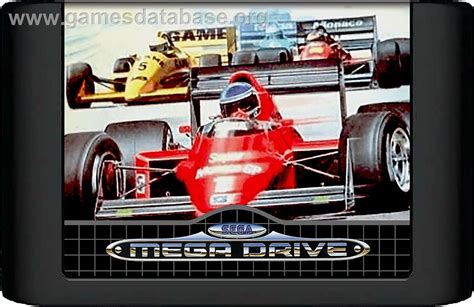 Super Monaco GP - Sega Genesis - Artwork - Cartridge