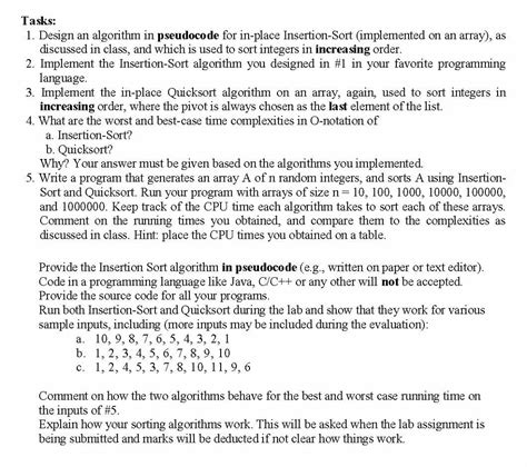 Solved Tasks Design An Algorithm In Pseudocode For I Chegg