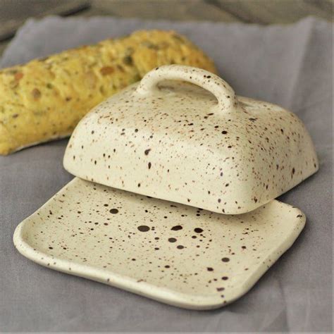 Ceramic Butter Dish With Lid Butter Keeper Covered Vintage Etsy Ceramic Butter Dish Pottery