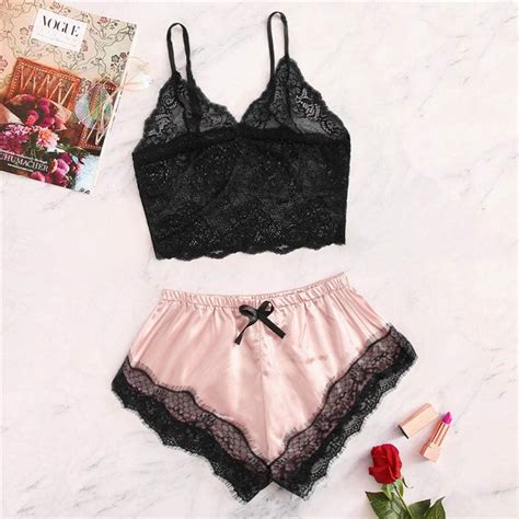 Conjunto De Lencer A Sexy Para Mujer Plus Size Xl Xl Sexy Lingerie