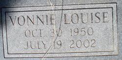 Vonnie Louise Newlin Shumate M Morial Find A Grave