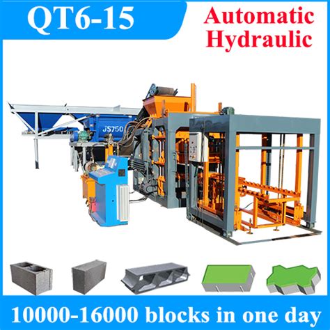 Qt Automatic Hydraulic Concrete Cement Bricks Making Machine Price