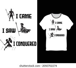 Came Saw Conquered Tshirt Design Stock Vector Royalty Free 2050702274