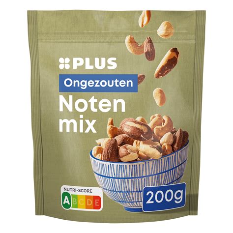 PLUS Notenmix Gebrand Ongezouten Per Stazak 200 G