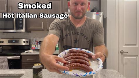 Smoked Hot Italian Sausage In Masterbuilt Smoker Backroad Freedom Youtube