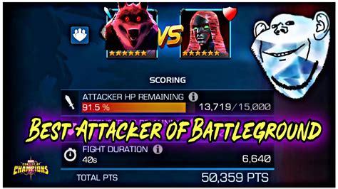 Battlegrounds Best Attacker Spotted🔍 Mcoc Youtube