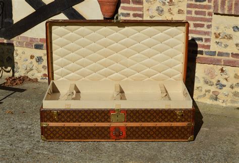 Louis Vuitton Antique Travel Trunk C1910 At 1stdibs Louis Vuitton Rolling Tray Louis Vuitton