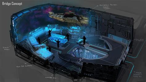 Spaceship Bridge Concept Art