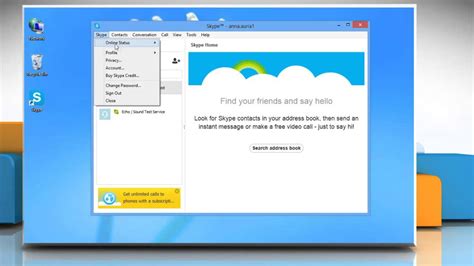 How To Set A Mood Or Status Message In Skype® On A Windows® 8 Pc Youtube