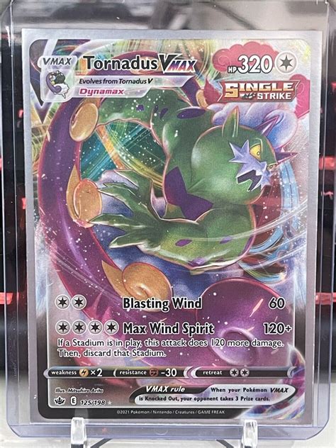 Tornadus VMAX 125 198 Ultra Rare Pokemon TCG Card NM MINT EBay