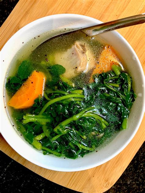 vietnamese watercress soup canh xa lach son