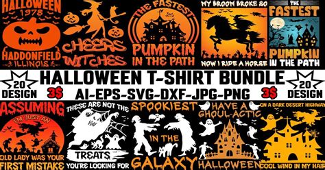 Halloween T Shirts Design Bundle Bundle Creative Fabrica