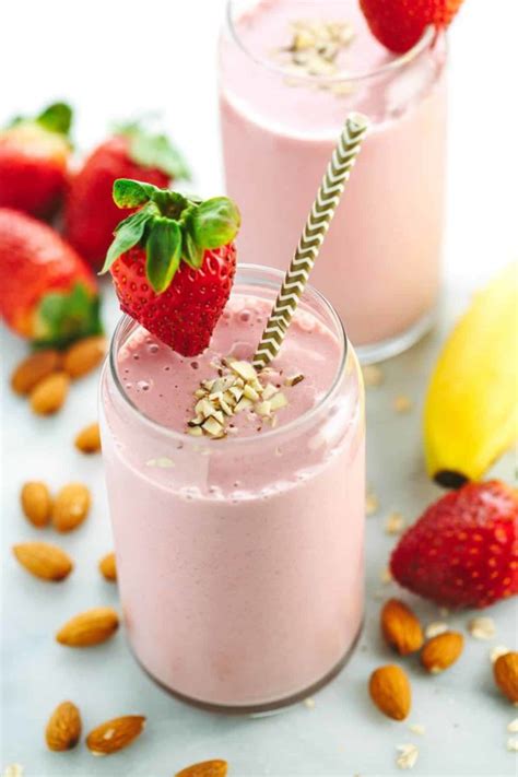 Strawberry Banana Smoothie Recipe Jessica Gavin