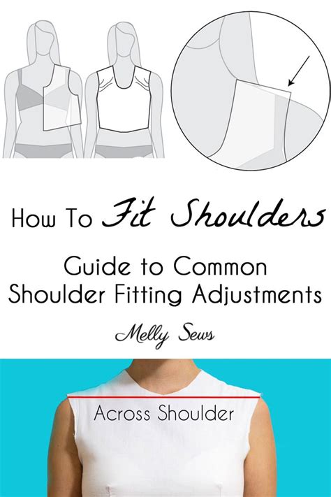 Shoulder Fitting Adjustments For Sewing With Video Guide Melly Sews