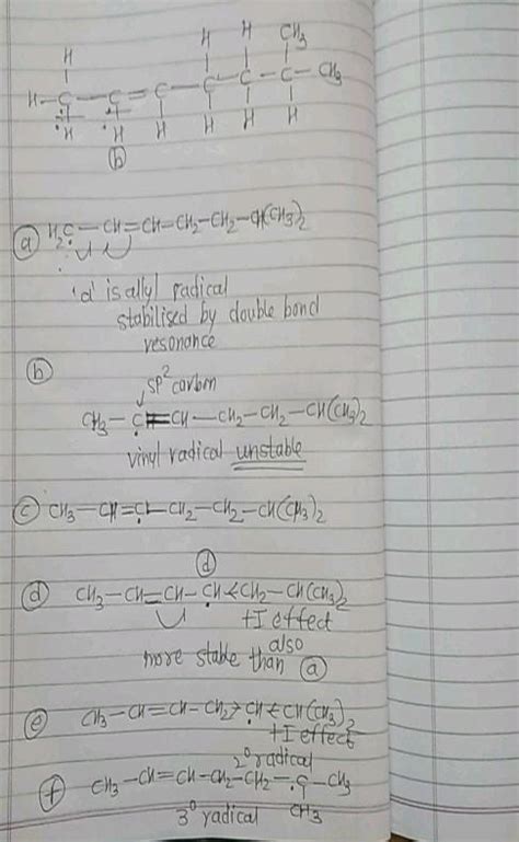 Different Hydrogens In The Given Compound Are Represented By Alphabets