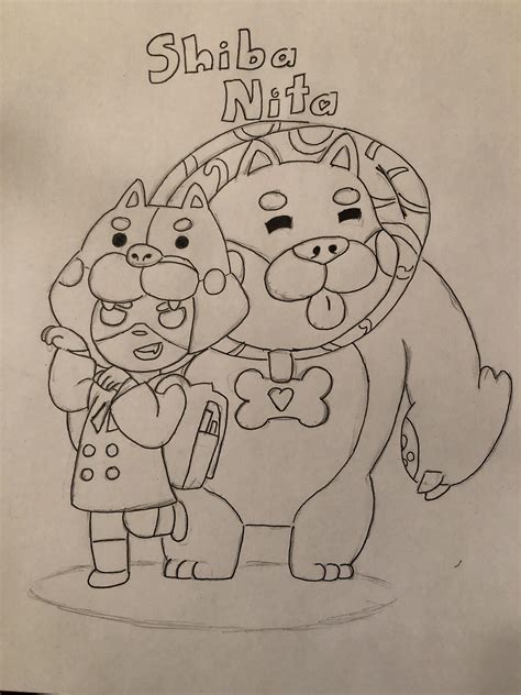 Brawl Stars Ausmalbilder Shiba Nita