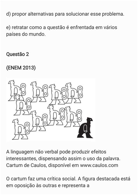 Linguagem Verbal E Não Verbal Exercícios 8