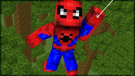 Minecraft O Homem Aranha Da Floresta Build Battle Youtube