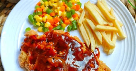 Resep Chicken Steak Sauce BBQ Oleh Tria Aprilla Cookpad