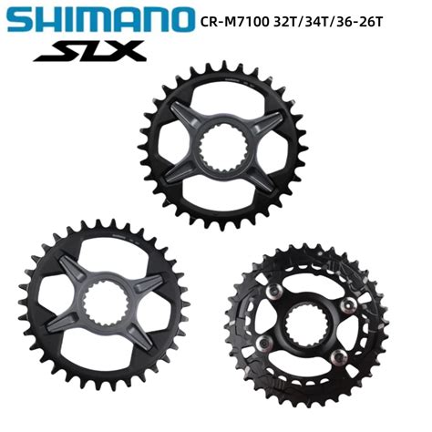 Shimano Slx Chainring Cr M7100 12 Speed 32t 34t 36 26t Bike Bicycle Parts Crankset Gear Png