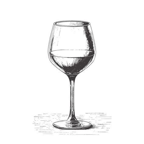 Premium Vector Vector Illustration Of A Wine Glass Engraving Technique Vintage And Hand Drawn