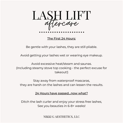 Lash Aftercare Business Card Template Editable In Canva Off