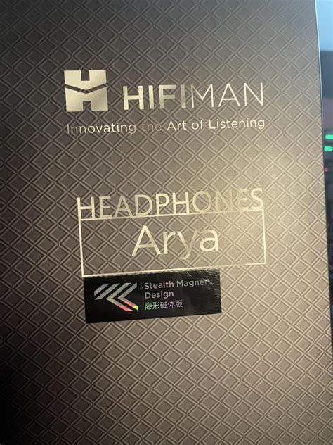 Hifiman Arya Arya Stealth Arya Organic Impressions Thread Page