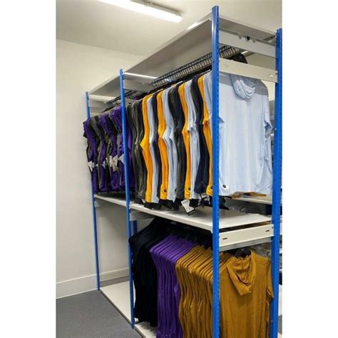 Garment Rack With Inboard Rails For Clothes Storage 2 Tier