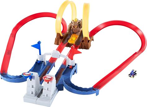 Hot Wheels Mariokart Bowsers Castle Chaos Play Set TopToy
