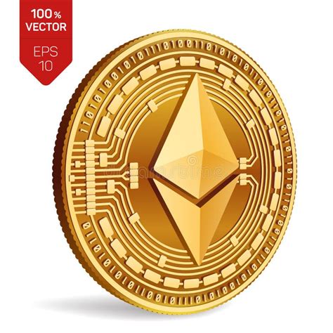 Ethereum Moneta Fisica Isometrica D Valuta Di Digital Cryptocurrency