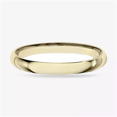 Womens 14k Yellow Gold 2mm Light Comfort Fit Wedding Band Color